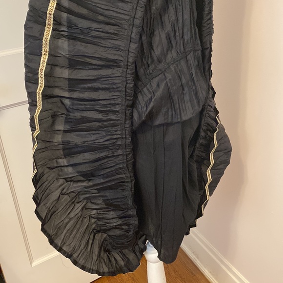 ANTHROPOLOGIE Maeve silk smocked maxi dress, in black, XS - Picture 5 of 9